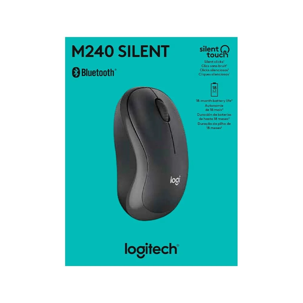 Mouse Sem Fio Logitech M240 Grafite