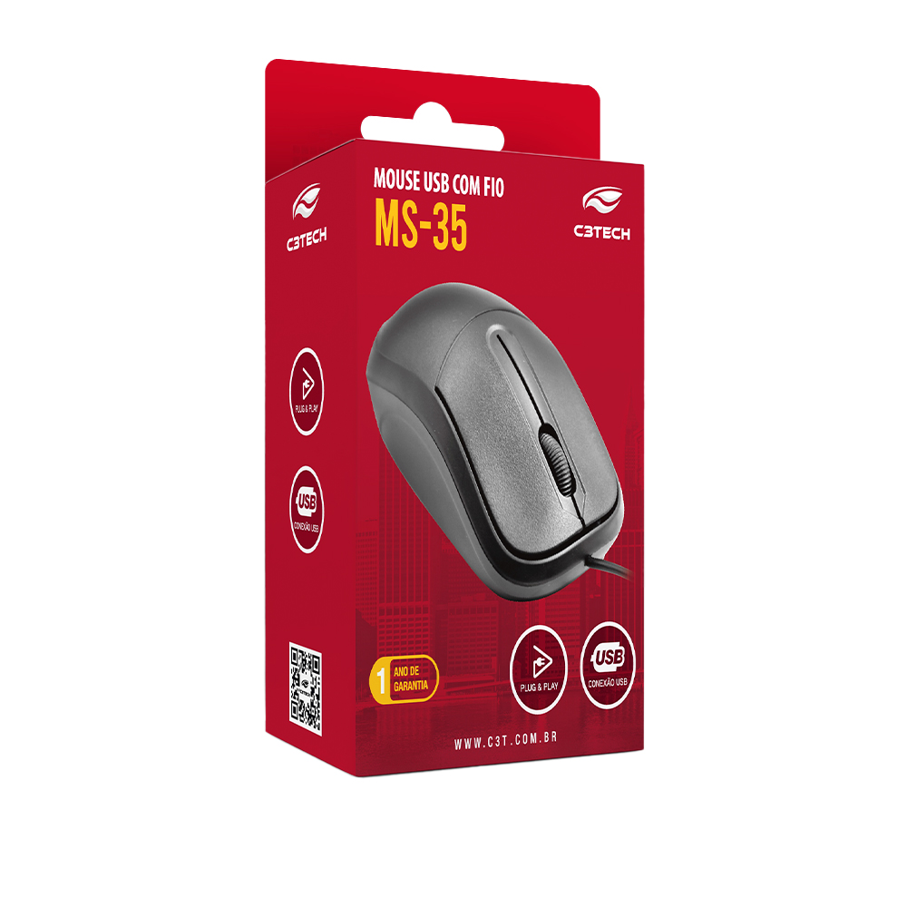 Mouse USB C3Tech MS-35